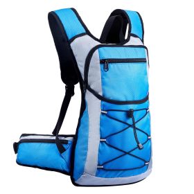 Hydration Pack Backpack 3L TPU Water Bladder Cycling Hiking Running Camping (Type: Flanker, Color: Blue)