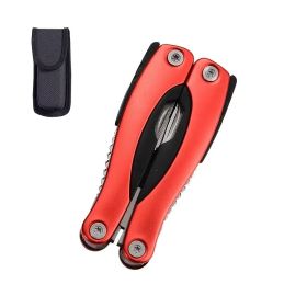 "Ultimate Survival Pliers Set - Military Grade Stainless Steel with 12 Functions" (Color: Red camping outdoor)